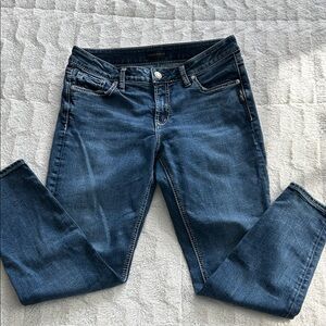 Silver Jeans Women's Dark Blue Skinny Jeans